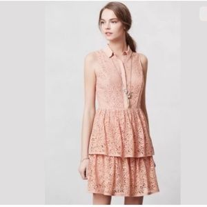 Anthropologie Tiered Lace Dress